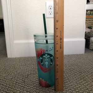 Starbucks 20fl oz Glass Hand Painted Tumbler